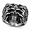 Silver, variant on Men’s Stainless Steel Skull Face Ring for Men, Bold Statement Wide Band, Biker Gothic Rock Style, Daily Wear Party Concert Looks, Size 7-12, Birthday Anniversary Gift for Him