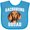 Turquoise, variant on Inktastic Dog Dachshund Squad Boys or Girls Baby Bib