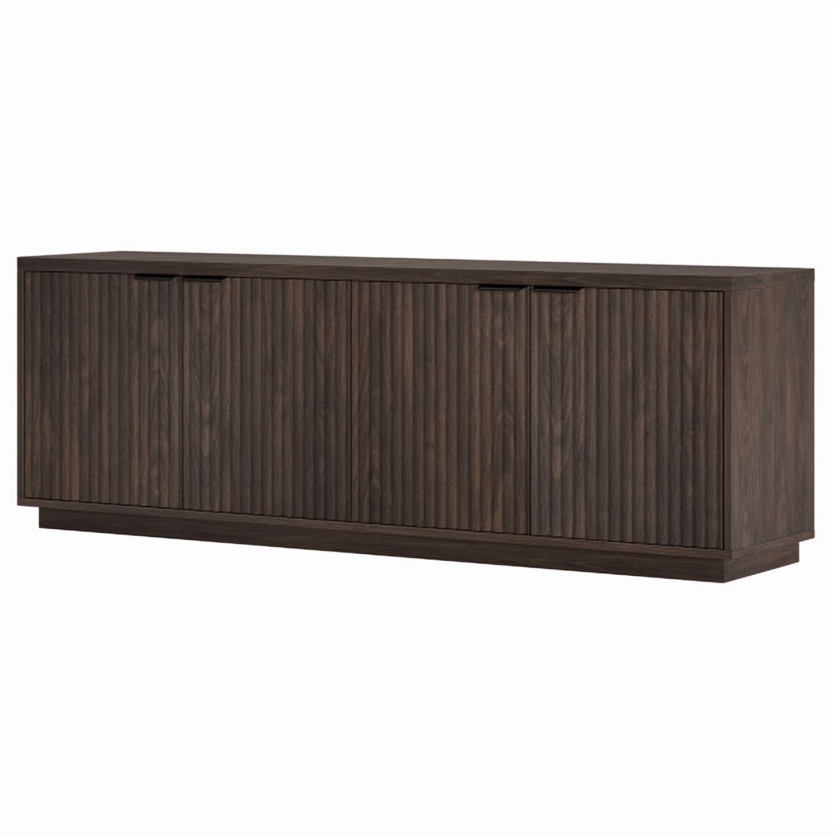 Mansfield Rectangular TV Stand for TV's up to 78" in Alder Brown
