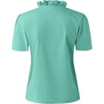 thumbnail image 4 of Blusas De Verano Camiseta suelta para mujer con volantes simples, camisas para mujer, blusas para mujer (verde XL) Cgtredaw para Mujer Verde T L, 4 of 8