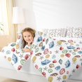 thumbnail image 6 of Manfei Cartoon Ocean Starfish Full Size Comforter Sets, Kawaii Marine Sealife Bedding Comforter Set, Teens Kids Boys Girls Reversible Bedding Sets, Microfiber Bedroom Decor, 3-Piece, 6 of 9