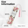 thumbnail image 3 of Kdxio Bird and Floral Print Metal Tassel Bookmarks,Perfect Gift for Art Lovers and Bookworms Metal Bookmarks for Women, 3 of 8