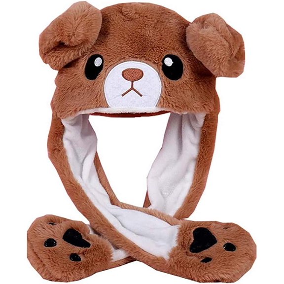SONGAUN Rabbit Hat Ear Moving Jumping Hat Funny Bunny Plush Hat Cap Cosplay Christmas Party Holiday Hat