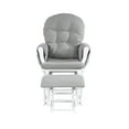 thumbnail image 5 of Suite Bebe Mason Glider & Ottoman, White Finish with Oyster Cushions, 5 of 5