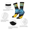 thumbnail image 3 of Gaeub Stylish Yellow Dog Print Adult Crew Socks,Mid-Calf Socks,Stylish & Comfortable Adult Socks for Men & Women,Crew Athletic Socks for Sport Running Traveling, 3 of 6
