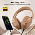 thumbnail image 3 of Edifier V80 Écouteurs Hybrides à Réduction de Bruit Active, Casque Sans Fil Bluetooth avec 45H d'Autonomie Audio Haute Résolution Charge Rapide Connexion Multipoint pour Voyage Maison Bureau - Marron, 3 of 7