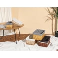 thumbnail image 6 of REGALWOVEN 1 Pack Wicker Basket, Basket for Organizing, Storage Basket with Cloth, Storage Cube for Bathroom, Bedroom, Shelves Brown 10.2*5.9*4.3in, 6 of 6
