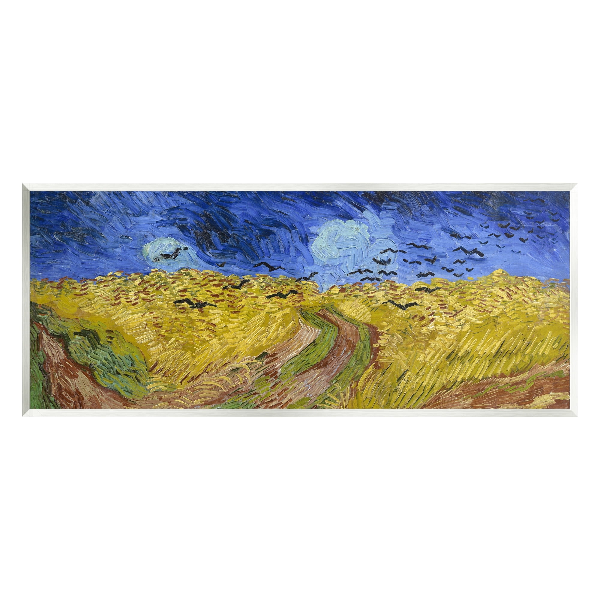 Stupell Industries Wheatfield with Crows Vincent van Gogh Classic Painting Painting Unframed Art Print Wall Art, Design by one1000paintings