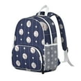 thumbnail image 2 of Sports-Themed Students Backpack with Baseball and Softball Prints - Lightweight and Water-Repellent for Students and Teens, 2 of 6