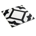 thumbnail image 3 of Luv Enchanted Black/White 8-in. Encaustic Matte Porcelain Wall and Floor Tile, 3 of 8