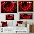 thumbnail image 4 of Designart "Dreamscape Red and Black Abstract Spiral" Abstract Framed Wall Art Decor - Modern Red Abstract Spirals Entryway Framed Wall Art, 4 of 6