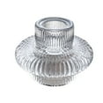 thumbnail image 5 of Pebbuoy Double-sided Glass Candle Holder Clear Taper Pillar Tealight Candle Candleholder Candlestick Wedding Party Table Centerpiece Decoration, 5 of 7