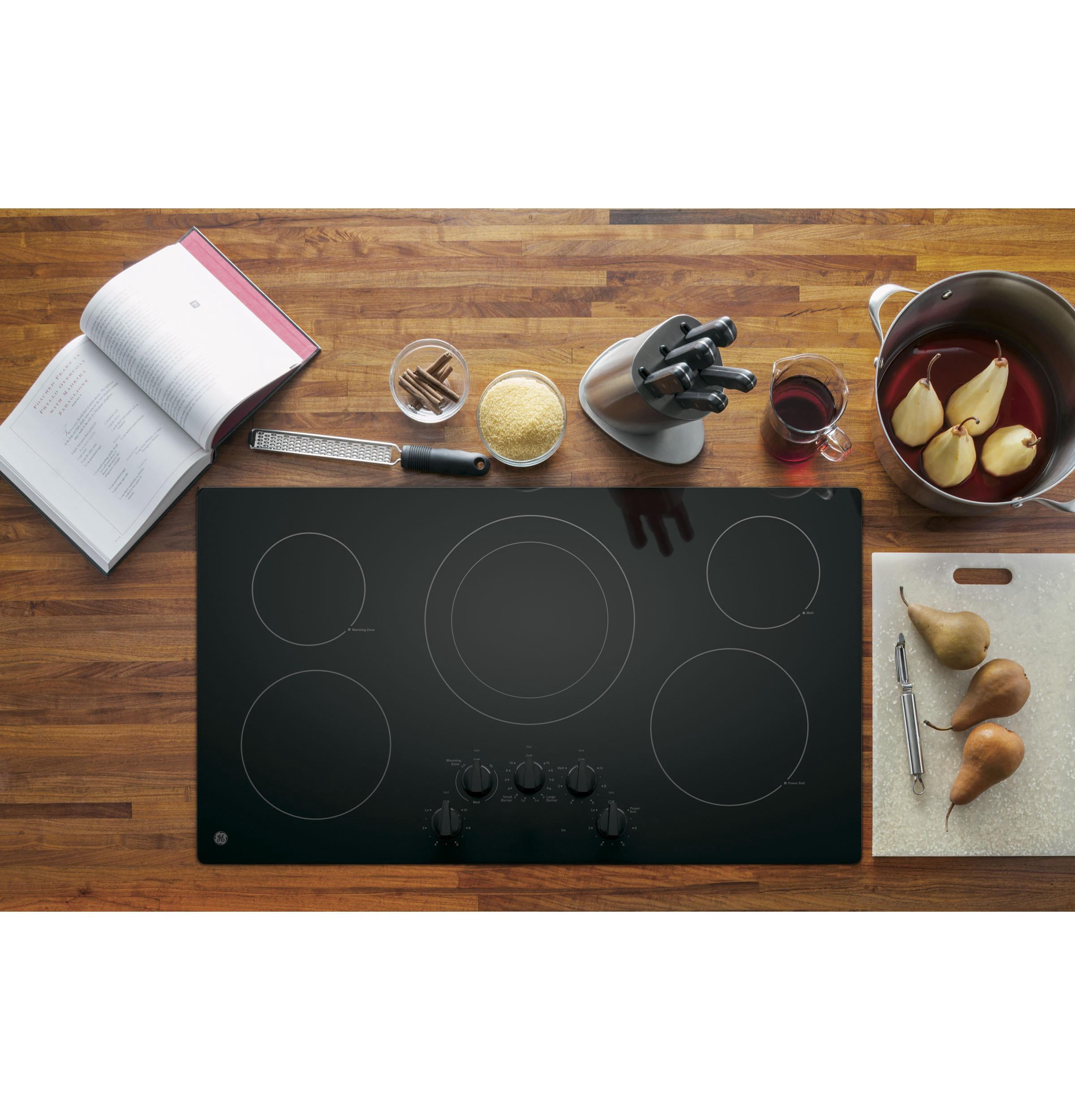 GE 36" Radiant Electric Cooktops with 5 Burners