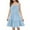 Light Blue#008, variant on LTTVQM Solid Color Dresses for Girls 7-8 Summer Casual Sleeveless Ruffle Hem Midi Dress Cute Sundresses Comfortable Church Dress Blue 7-8 Years