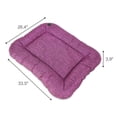 thumbnail image 4 of SUSSEXHOME Pets 33.5 x 26.4 x 3.95 Inches Waterproof Dog Pillow for Medium Dogs - Tear-Resistant Washable Dog Bed - (PURPLE), 4 of 9