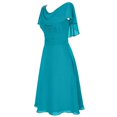 thumbnail image 1 of AMERTEER Robe de Cocktail de Fête Taille Haute pour Demoiselle d'Honneur de Mariage Formelle pour Femmes, 1 of 5