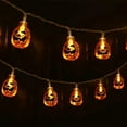 Brenberke Halloween Decorative Pumpkin String Lights Led Battery