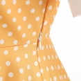 thumbnail image 6 of WRKEKC Casual Dresses for Women Polka Dot Collared Short Sleeve Vintage Style Swing Dress, 6 of 8