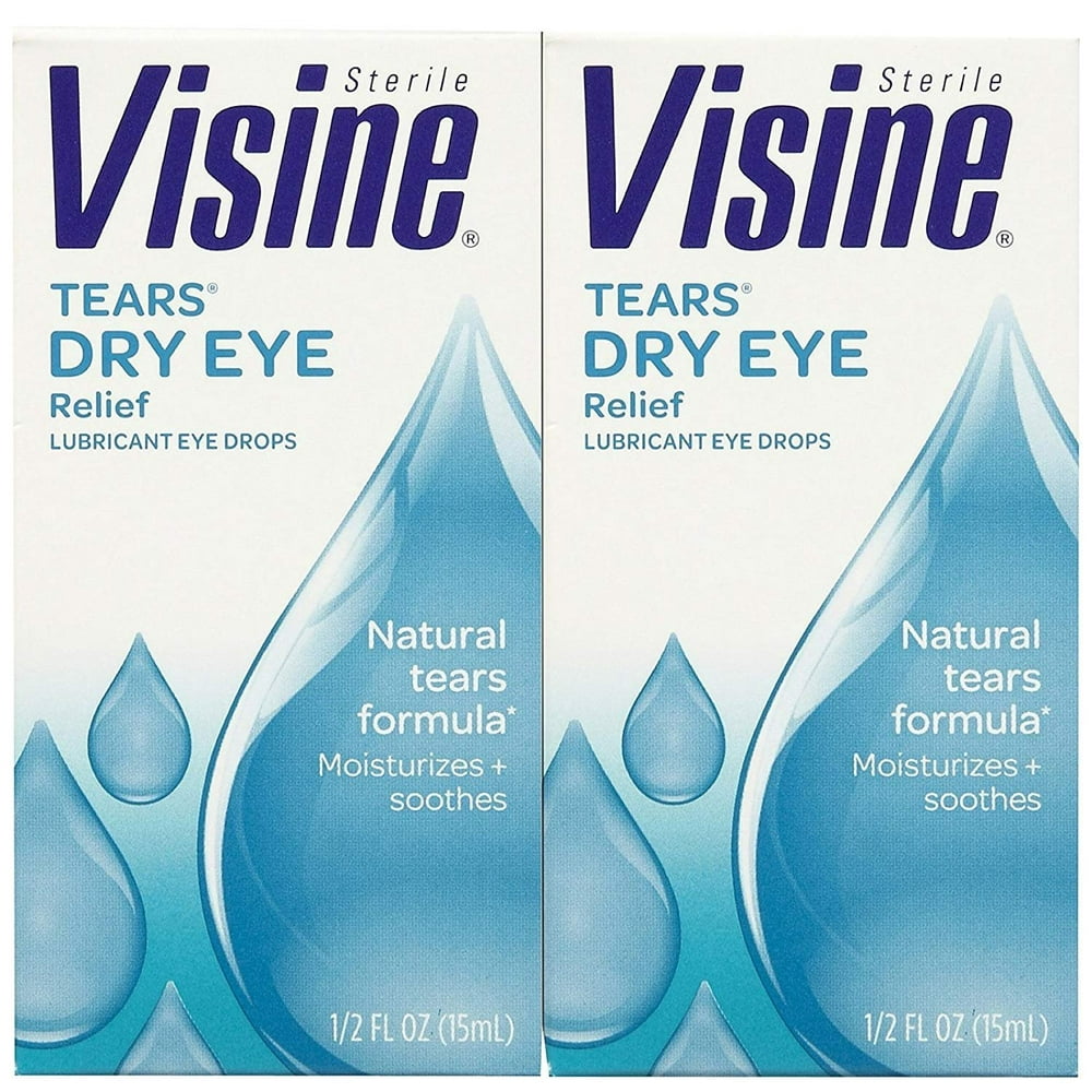 Visine Tears Lubricant Eye Drops0.5 oz, 2 pack