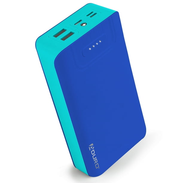 Aduro Portable Charger Power Bank 30 000mah External Battery Pack Phone Charger For Cell Phones With Dual Usb Ports For Iphone Ipad Samsung Galaxy Android And Usb Devices Blue Walmart Com Walmart Com