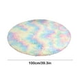 thumbnail image 3 of TERGAYEE Bedroom Rug Round Rug Rainbows Color Rug Suitable for Kids Rooms Decoration Suitable for Girls Bedroom Nursery Classroom Soft Plushs Rug, 3 of 6
