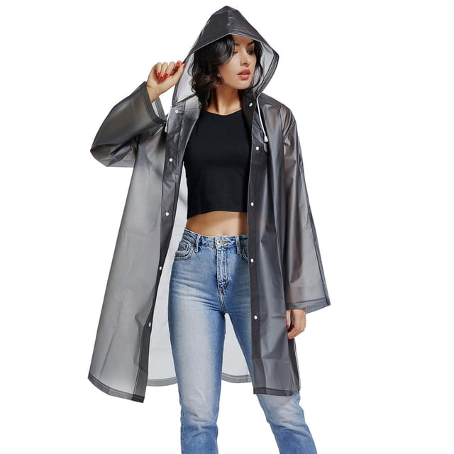 Poncho de lluvia UNIQUEBELLA EVA impermeable reutilizable para mujer
