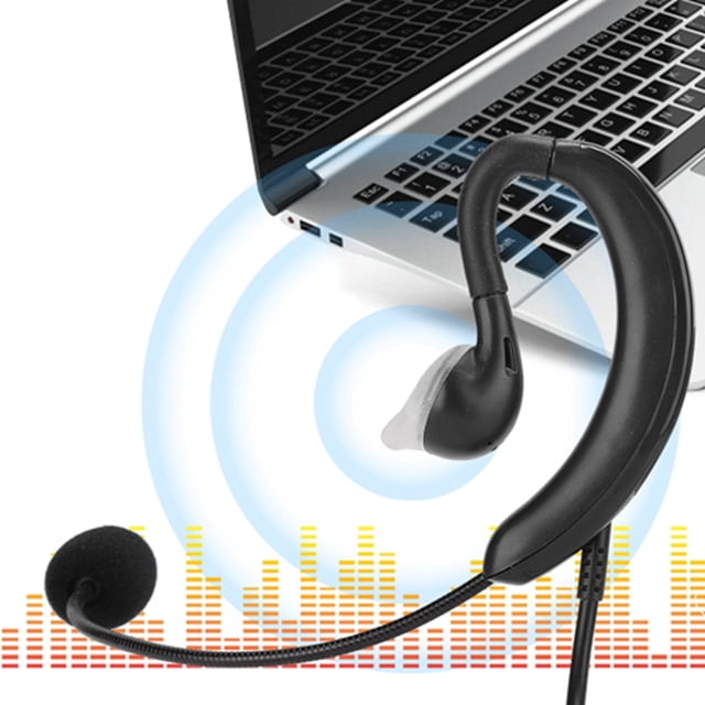 Auriculares para el gancho para el oído, auriculares de Alto rendimiento, auriculares USB, para skype para msn