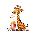 thumbnail image 3 of Cartoon Giraffe Theme Stickers, Waterproof Giraffe Theme Sticker for Water Bottle Laptop Phone Cases Planner Skateboard Luggage Helmet Party Favor Decor, Ideal for Adults Teens Teacher Rewards, 3 of 9