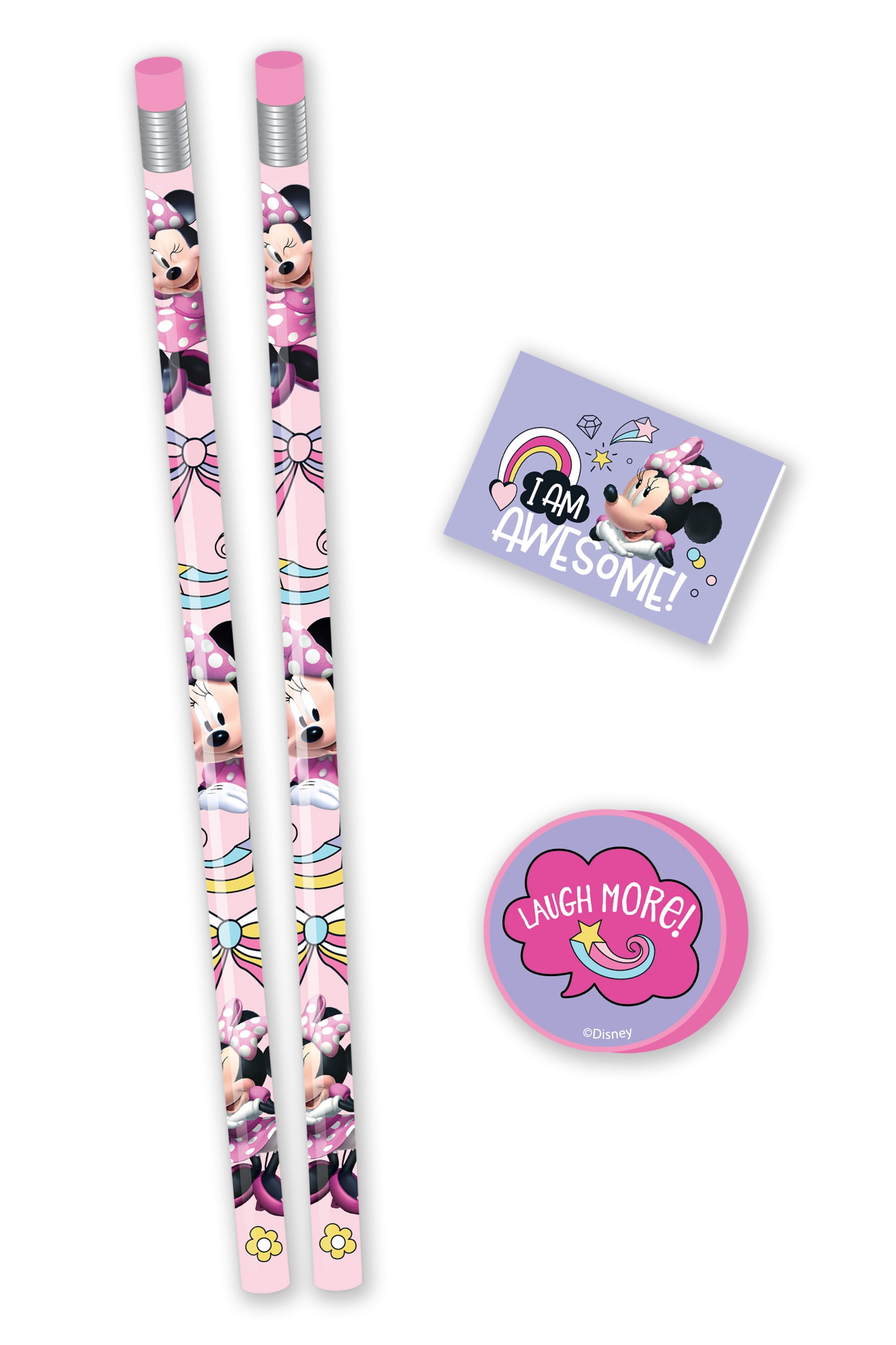 Disney Minnie Mouse Girls Art Kit with Stickers, Art Markers, Rolling Carrying Case 37 Piece Set