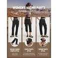 thumbnail image 2 of baleaf Hiking Pants for Women Quick Dry Lightweight Cargo Pants with 5 Pockets Durable Water Resistant Women's Pants for Outdoor Black L, 2 of 7