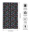 thumbnail image 2 of Balery purple cyan brown Skull Toalla de Microfibra Premium con Estampado – 27.5x16 pulgadas, Alta Absorción, Suave y Aterciopelada, Secado Rápido, 2 of 6