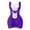 Purple, variant on Lingerie for Women Solid Color Beauty Wrapped Chest Underwear Sparkle Fishnet Deep V Neck Bodysuit