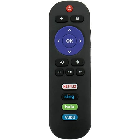 RC280 Replacement Remote Control for TCL ROKU Smart LED HD TVs with Netflix SLING HULU STARZ or Vudu fits 28S305 32S301 32S305 40S303 40S305 43R615 43R617 43S303 43S305 43UP120 48FS3700