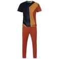 thumbnail image 1 of Costumes pour Hommes Mode Décontractée Style Plage Imprimé Manches Courtes Pantalon Costume – Ensemble Polyvalent d'Été pour Garde-Robe Moderne, 1 of 4