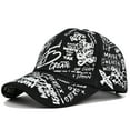 thumbnail image 6 of Unisex Graffiti Art Baseball Cap Fashion Funny Print Baseball Cap Adjustable Peaked Cap Outdoor Sports Couple Hats Adjustable Curved Brim Hats Sun, 6 of 9