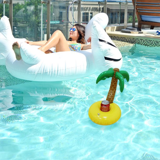 Soporte Inflable Para Bebidas Con Forma De Flamenco – Rosa, Tamaño 18 X 16 Cm, Ideal Para Piscina, Playa Y Fiestas Temáticas