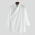 thumbnail image 2 of Mens Long Sleeve Japanese Style Yukata Shirts Casual Formal Party Tops, 2 of 4