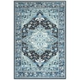 thumbnail image 6 of Dwelke Vintage Area Rug Floral Rugs Soft Bedroom Carpet for Living Room Home Decor,4'x6',Blue, 6 of 6