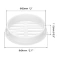 thumbnail image 2 of Uxcell 20 Pcs 2 inch Air Vents Round Soffit Vents White Soffit Vent Cover for Bathroom ABS Plastic, 2 of 5