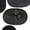 Black, variant on Hakochia 6-pack Washable Woven Vinyl Placemats Set, Non-Slip Heat-Resistant Oval Table Mats, 18x12 inches, Easy to Clean Everyday Meals, misty green