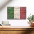 thumbnail image 2 of Rustic Italy Country Flag Birch Wood Wall Sign (12x18 Rustic Home Decor, Ready to Hang Art), 2 of 5