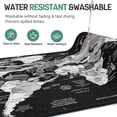 thumbnail image 3 of World Map Gaming Mouse Pad Black Desk Mat,Desk Pad XXL Mouse Pads for Desk 35.4x15.7in Mousepad with Stitched Edges,Non-Slip Rubber Base,Waterproof Computer Keyboard Pad for Gamer,Office&Work, 3 of 7
