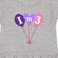 thumbnail image 4 of Inktastic 3rd Birthday Balloons 3 Year Old Girls Toddler Dress, 4 of 5