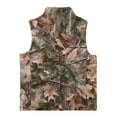 thumbnail image 5 of Garronmavis Brown Camo Hunting Zippered Vest Comfortable Winter Lightweight Sleeveless Jacket with Pocket Versatile Sleevless Fall Winter Warm Outerwear With Pockets for Boys 2T, 5 of 7