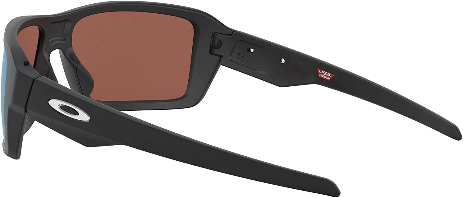 Oakley Men's OO9380 Double Edge Polarized Rectangular Sunglasses