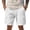 White -CI35, variant on Nestiefly Mens Linen Cargo Shorts Summer Casual Loose Elastic Waist Drawstring Lightweight Beach Vacation Shorts with Pockets Light Blue 2XL
