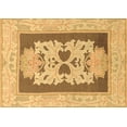 thumbnail image 1 of Ahgly Company Indoor Rectangle Abstract Brown Modern Area Rugs, 5' x 8', 1 of 4