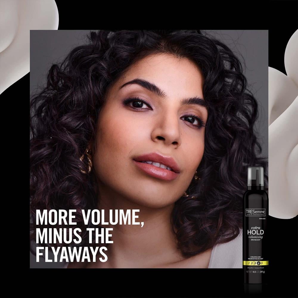 (4 Pack) TRESemme Extra Hold Volumizing Mousse Creates and Holds Style All Day 10.5 oz