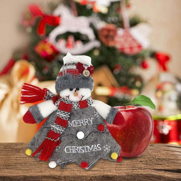 Doll Gift Bags, Knitted Gift Bags, Festive Christmas Decor, Portable Storage, Easy Foldable, Soft Fabric, 2-Tier Design, For Bedroom