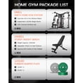 thumbnail image 2 of Dual-Station Smith Machine Home Gym, 140LB Weight Stack with LAT Pull-Down & Leg Press, All-in-One Workout Station for Couples & Family Strength Training, 2 of 9